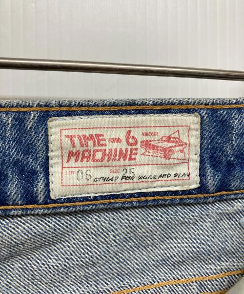 6(ROKU) BEAUTY&YOUTH（ロク ビューティーアンドユース）6(ROKU) BEAUTY&YOUTH (ロク ビューティーアンドユース) timemachine BAGGY DENIMデニムパンツ インディゴ サイズ:25の古着・服飾アイテム