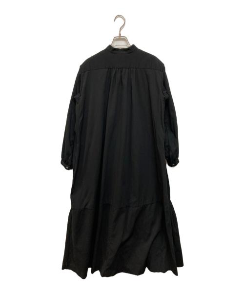 BACCA（バッカ）BACCA (バッカ) コットンピケシャツドレス ブラック サイズ:34の古着・服飾アイテム