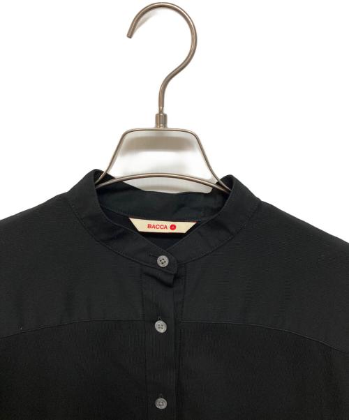 BACCA（バッカ）BACCA (バッカ) コットンピケシャツドレス ブラック サイズ:34の古着・服飾アイテム