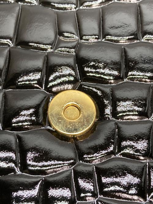 Yves Saint Laurent（イヴサンローラン）Yves Saint Laurent (イヴサンローラン) クロコ型押しクラッチバッグ ブラックの古着・服飾アイテム