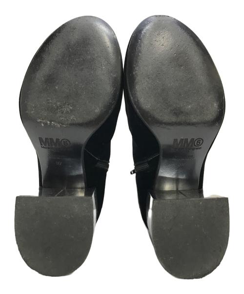 MM6 Maison Margiela（エムエムシックスメゾンマルジェラ）MM6 Maison Margiela (エムエムシックスメゾンマルジェラ) VELVET BOOTS ブラック サイズ:37の古着・服飾アイテム