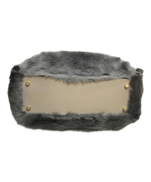 GIORGIO ARMANI（ジョルジョアルマーニ）GIORGIO ARMANI (ジョルジョアルマーニ) エコファー2WAYバッグ グレーの古着・服飾アイテム