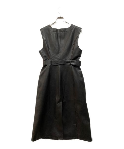 PRANK PROJECT（プランクプロジェクト）PRANK PROJECT (プランクプロジェクト) Cut-out Synthetic Leather Dress ブラック サイズ:FREEの古着・服飾アイテム