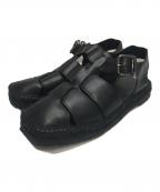 MARGARET HOWELLマーガレットハウエル）の古着「ジュートソールグルカサンダル」｜ブラック