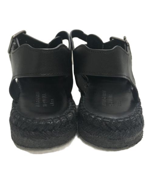 MARGARET HOWELL（マーガレットハウエル）MARGARET HOWELL (マーガレットハウエル) ジュートソールグルカサンダル ブラック サイズ:23の古着・服飾アイテム