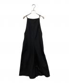 MIESROHEミースロエ）の古着「リネン見えバックオープンサマーワンピース」｜ブラック