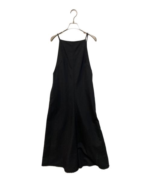 MIESROHE（ミースロエ）MIESROHE (ミースロエ) リネン見えバックオープンサマーワンピース ブラック 未使用品の古着・服飾アイテム