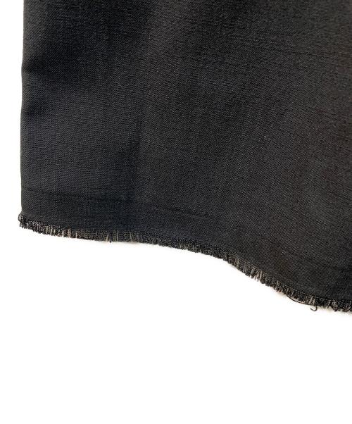 MIESROHE（ミースロエ）MIESROHE (ミースロエ) リネン見えバックオープンサマーワンピース ブラック 未使用品の古着・服飾アイテム