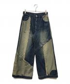 HAREハレ）の古着「サイコウチクデニムパンツ」｜ブルー