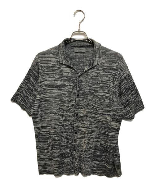 Yohji Yamamoto pour homme（ヨウジヤマモト プールオム）Yohji Yamamoto pour homme (ヨウジヤマモト プールオム) S/Sニットシャツ グレー サイズ:3の古着・服飾アイテム