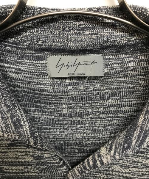 Yohji Yamamoto pour homme（ヨウジヤマモト プールオム）Yohji Yamamoto pour homme (ヨウジヤマモト プールオム) S/Sニットシャツ グレー サイズ:3の古着・服飾アイテム