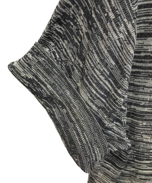 Yohji Yamamoto pour homme（ヨウジヤマモト プールオム）Yohji Yamamoto pour homme (ヨウジヤマモト プールオム) S/Sニットシャツ グレー サイズ:3の古着・服飾アイテム