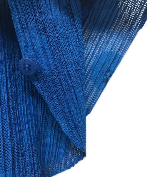 PLEATS PLEASE（プリーツプリーズ）PLEATS PLEASE (プリーツプリーズ) デザインドットワンピース ブルー サイズ:3の古着・服飾アイテム