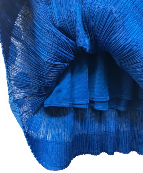 PLEATS PLEASE（プリーツプリーズ）PLEATS PLEASE (プリーツプリーズ) デザインドットワンピース ブルー サイズ:3の古着・服飾アイテム