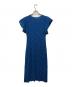 PLEATS PLEASE (プリーツプリーズ) デザインドットワンピース ブルー サイズ:3：21000円