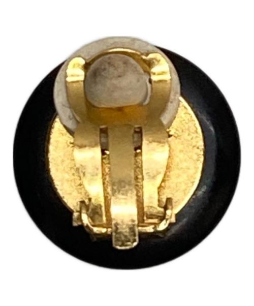 CHANEL（シャネル）CHANEL (シャネル) ココマーク ラウンドイヤリング(片耳のみ) ブラック×ゴールドの古着・服飾アイテム