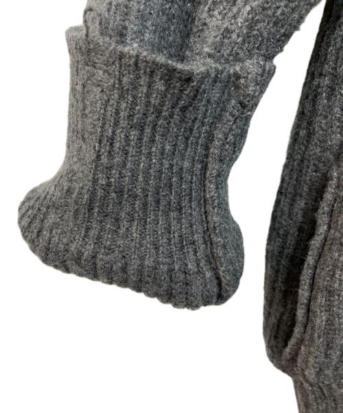 ATOMOFACTORY（アトモファクトリー）ATOMOFACTORY (アトモファクトリー) ダメージジップアップカーディガン グレー サイズ:Mの古着・服飾アイテム