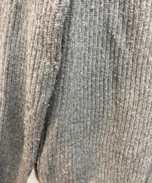 ATOMOFACTORY（アトモファクトリー）ATOMOFACTORY (アトモファクトリー) ダメージジップアップカーディガン グレー サイズ:Mの古着・服飾アイテム