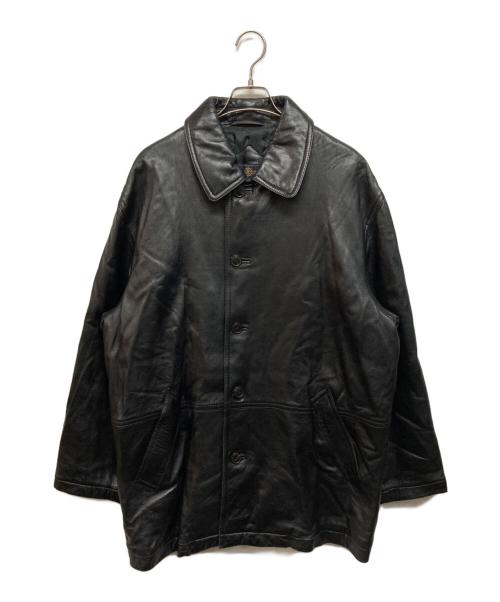 COMME CA DU MODE MEN（コムサデモードメン）COMME CA DU MODE MEN (コムサデモードメン) レザーコート ブラック サイズ:-の古着・服飾アイテム