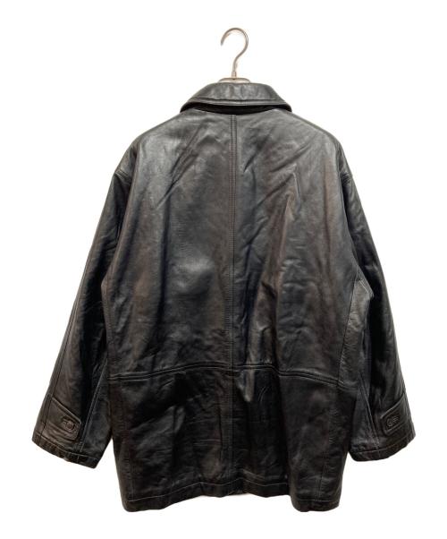 COMME CA DU MODE MEN（コムサデモードメン）COMME CA DU MODE MEN (コムサデモードメン) レザーコート ブラック サイズ:-の古着・服飾アイテム