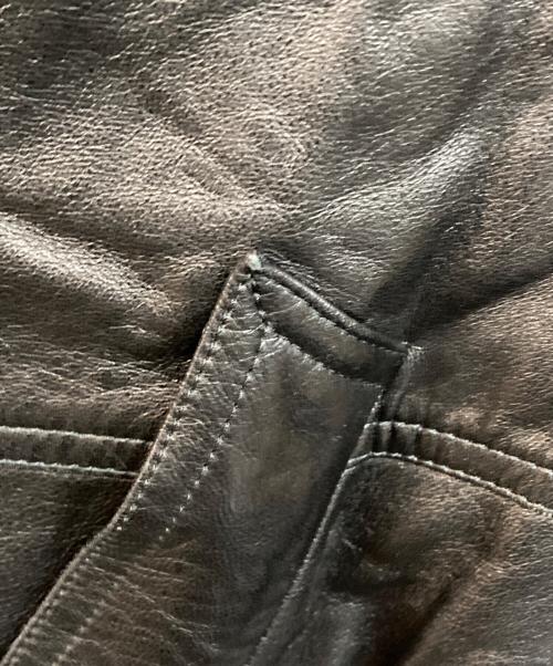 COMME CA DU MODE MEN（コムサデモードメン）COMME CA DU MODE MEN (コムサデモードメン) レザーコート ブラック サイズ:-の古着・服飾アイテム