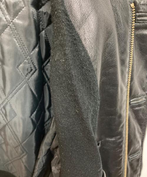 COMME CA DU MODE MEN（コムサデモードメン）COMME CA DU MODE MEN (コムサデモードメン) レザーコート ブラック サイズ:-の古着・服飾アイテム