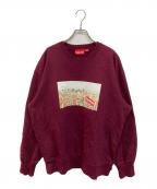 SUPREMEシュプリーム）の古着「20AW Aerial Crewneck Sweatshirt」｜レッド