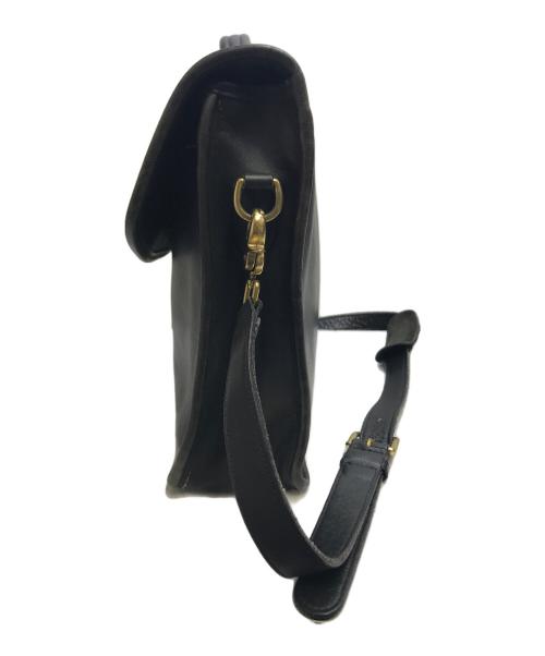 COACH（コーチ）COACH (コーチ) ヴィンテージレザーメッセンジャーバッグ ブラックの古着・服飾アイテム