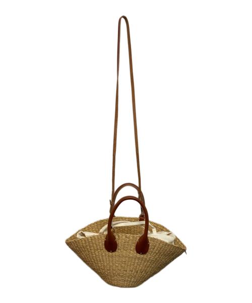 muun（ムーニュ）MUUN (ムーニュ) MINI SOPHIA かごバッグ ベージュの古着・服飾アイテム