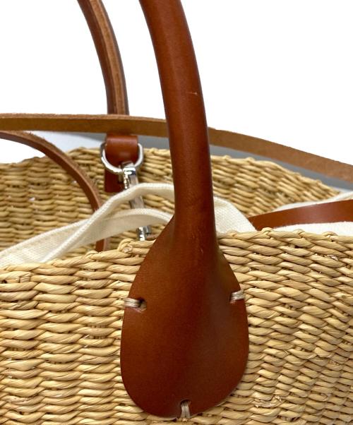 muun（ムーニュ）MUUN (ムーニュ) MINI SOPHIA かごバッグ ベージュの古着・服飾アイテム