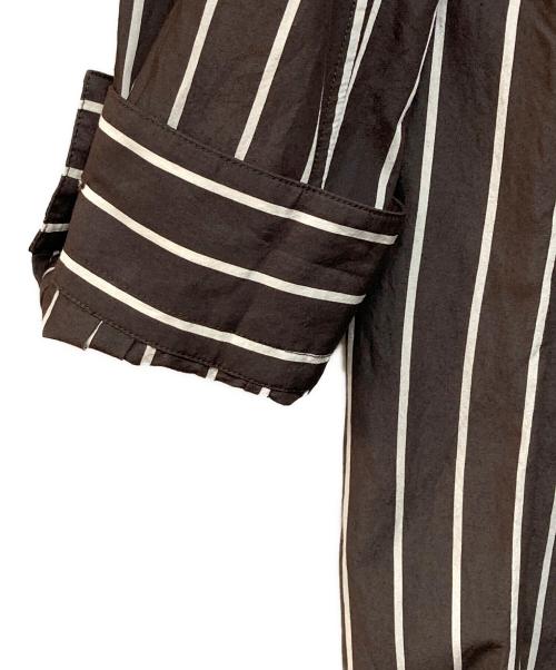 R'IAM-Plage（リアムプラージュ）R'IAM-Plage (リアムプラージュ) ストライプワンピース ブラウン サイズ:38の古着・服飾アイテム