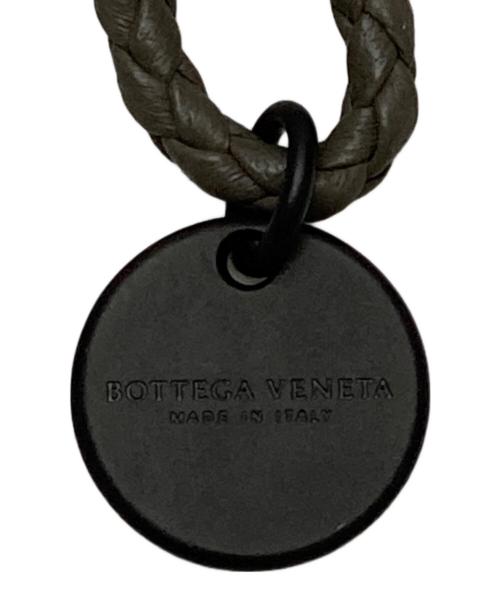 BOTTEGA VENETA（ボッテガベネタ）BOTTEGA VENETA (ボッテガベネタ) イントレチャート2連レザーブレスレット グレーの古着・服飾アイテム
