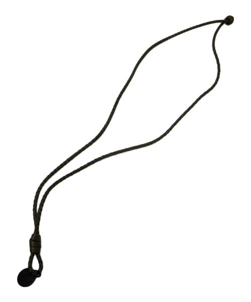 BOTTEGA VENETA（ボッテガベネタ）BOTTEGA VENETA (ボッテガベネタ) イントレチャート2連レザーブレスレット グレーの古着・服飾アイテム