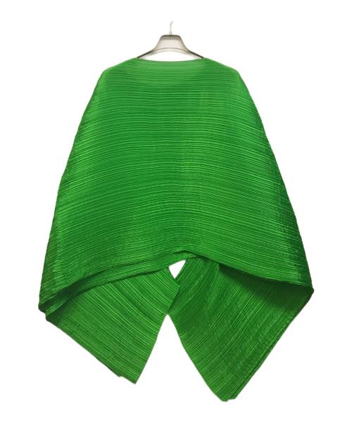 PLEATS PLEASE（プリーツプリーズ）PLEATS PLEASE (プリーツプリーズ) プリーツポンチョ グリーン サイズ:-の古着・服飾アイテム