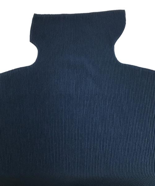 PLEATS PLEASE（プリーツプリーズ）PLEATS PLEASE (プリーツプリーズ) High Neck Pleats Tunic ネイビー サイズ:3の古着・服飾アイテム