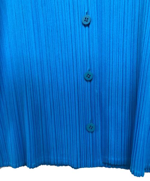 PLEATS PLEASE（プリーツプリーズ）PLEATS PLEASE (プリーツプリーズ) プリーツカーディガン スカイブルー サイズ:3の古着・服飾アイテム