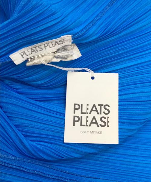 PLEATS PLEASE（プリーツプリーズ）PLEATS PLEASE (プリーツプリーズ) プリーツカーディガン スカイブルー サイズ:3の古着・服飾アイテム