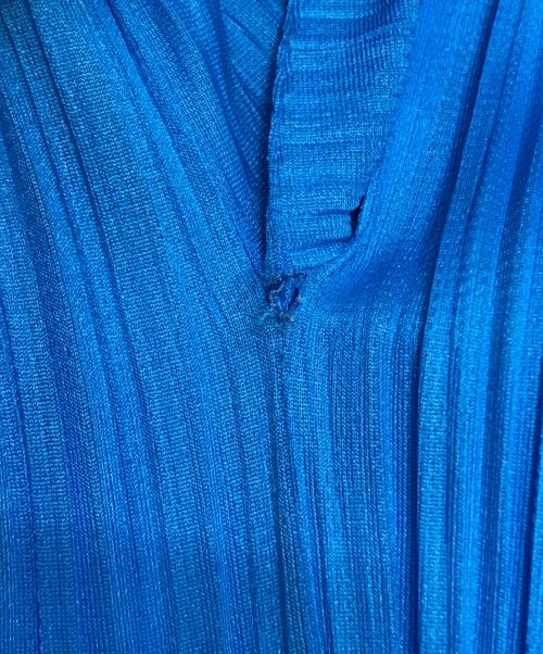 PLEATS PLEASE（プリーツプリーズ）PLEATS PLEASE (プリーツプリーズ) プリーツカーディガン スカイブルー サイズ:3の古着・服飾アイテム