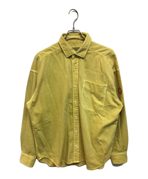 C.E（シーイー）C.E (シーイー キャブエンプト) バックプリントシャツ イエロー サイズ:Mの古着・服飾アイテム