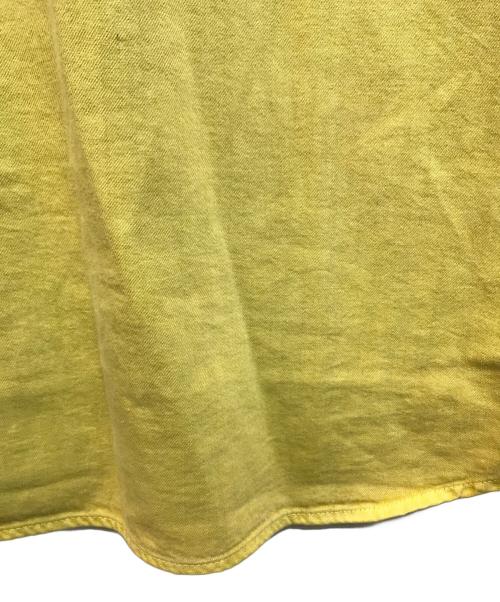 C.E（シーイー）C.E (シーイー キャブエンプト) バックプリントシャツ イエロー サイズ:Mの古着・服飾アイテム