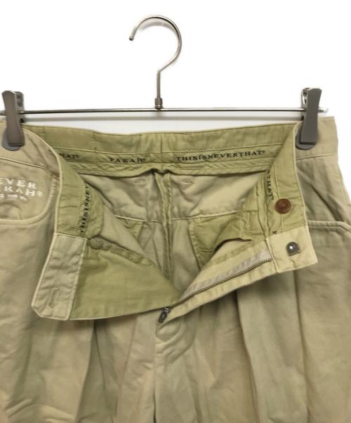 thisisneverthat（ディスイズネバーザット）thisisneverthat (ディスイズネバーザット) FARAH (ファーラー) チノパン ベージュ サイズ:W32　L30 未使用品の古着・服飾アイテム