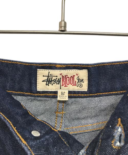 stussy（ステューシー）stussy (ステューシー) BIG OL' SHORT DENIM インディゴ サイズ:W32の古着・服飾アイテム