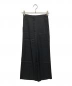 Nobleノーブル）の古着「ルナサテンコンフォートパンツ」｜ブラック