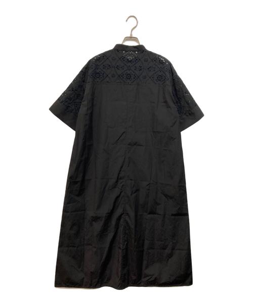 ticca（ティッカ）TICCA (ティッカ) カットワークワンピース ブラック サイズ:Freeの古着・服飾アイテム