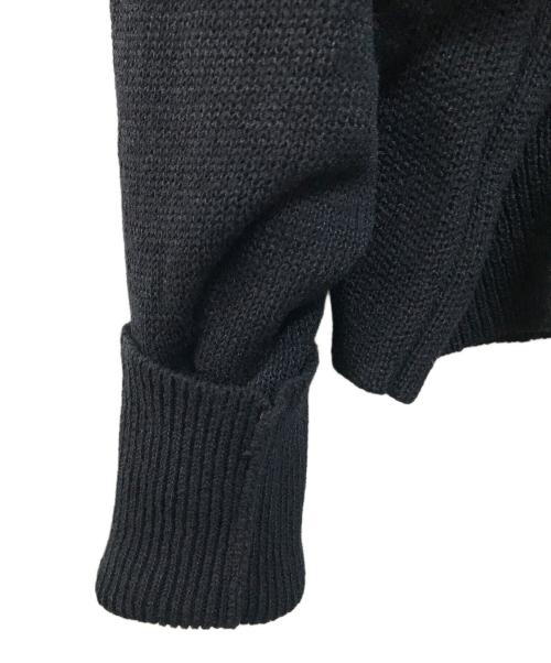 Curensology（カレンソロジー）Curensology (カレンソロジー) リネンテープヤーンニットプルオーバー ブラック サイズ:Freeの古着・服飾アイテム