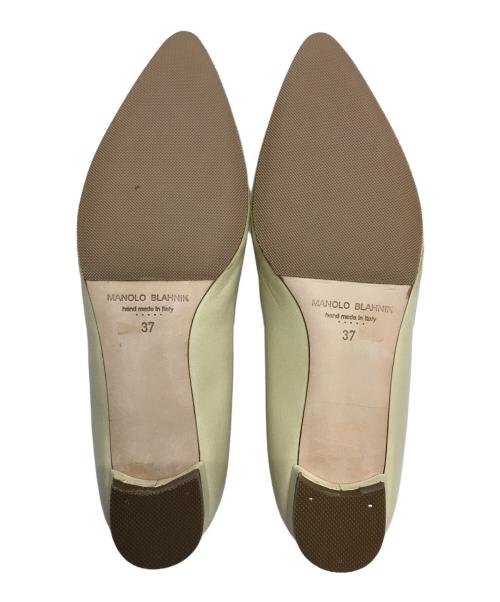 Manolo Blahnik（マノロブラニク）Manolo Blahnik (マノロブラニク) BBFLAT パンプス ベージュ サイズ:7の古着・服飾アイテム