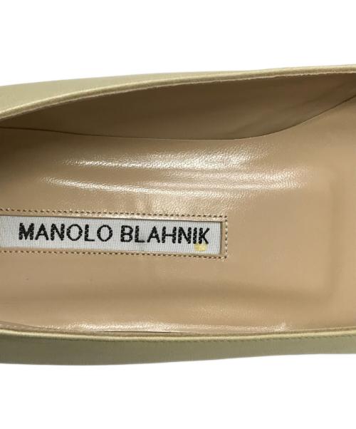 Manolo Blahnik（マノロブラニク）Manolo Blahnik (マノロブラニク) BBFLAT パンプス ベージュ サイズ:7の古着・服飾アイテム