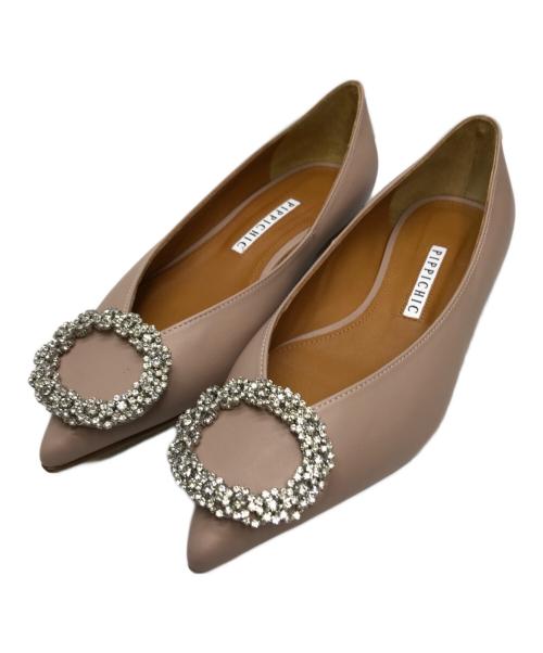 Pippichic（ピッピシック）Pippichic (ピッピシック) ANNA V LTH パンプス ピンク サイズ:37の古着・服飾アイテム