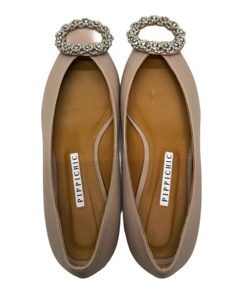 Pippichic（ピッピシック）Pippichic (ピッピシック) ANNA V LTH パンプス ピンク サイズ:37の古着・服飾アイテム