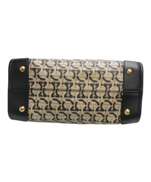 Salvatore Ferragamo（サルヴァトーレ フェラガモ）Salvatore Ferragamo (サルヴァトーレ フェラガモ) ガンチーニコレクション2wayバッグ ブラック×ベージュの古着・服飾アイテム